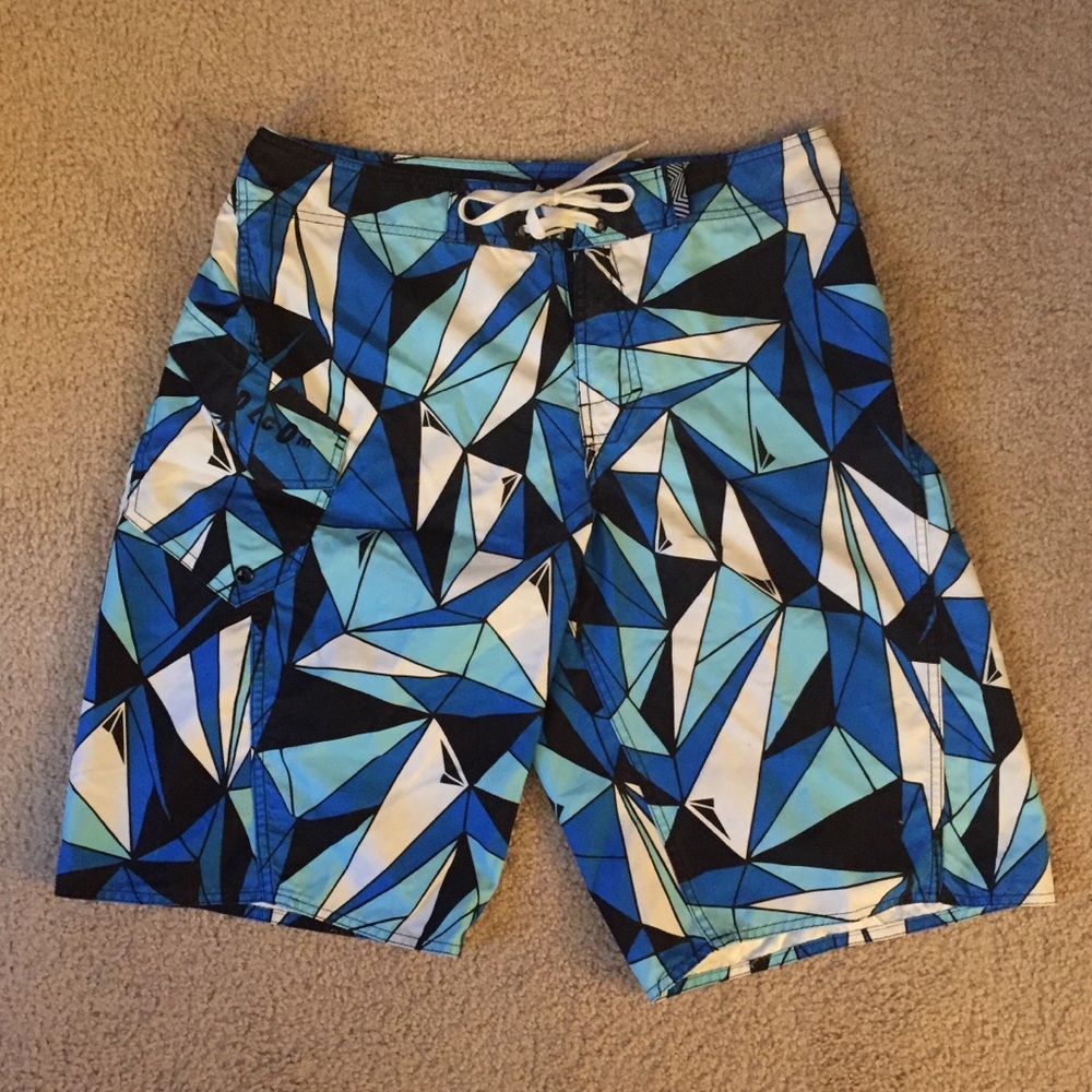 Blue Volcom Board Shorts